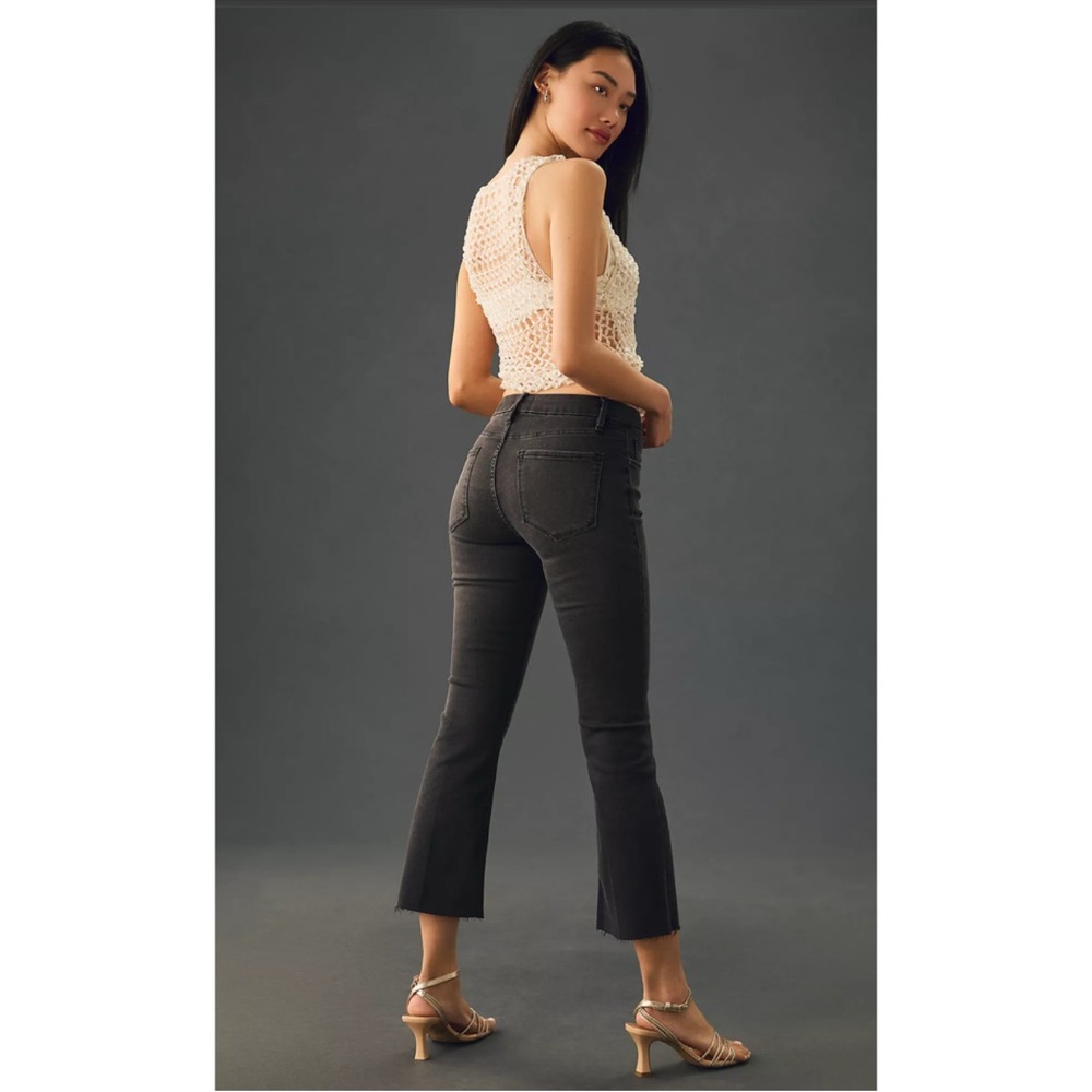 NWT Frame Denim Le crop mini boot Black  Jeans